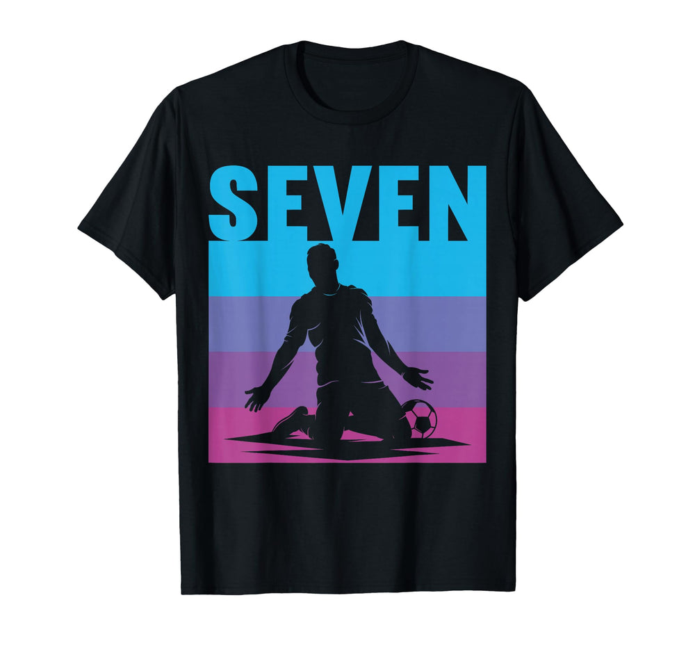 7Th Birthday 7 Year Old Football T-Shirt - Fun Novelty Design for Adults