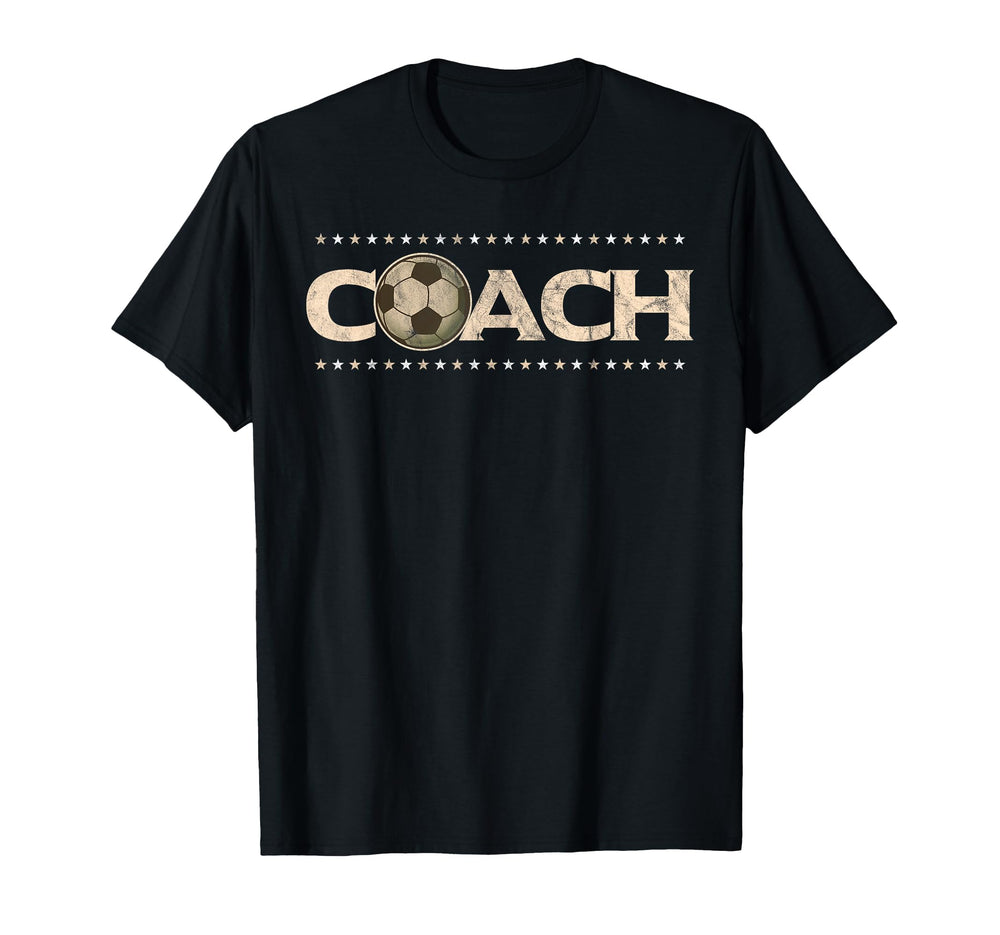 Coach Soccer Funny Gift Trainer Dad T-Shirt - Casual Everyday Wear Unisex