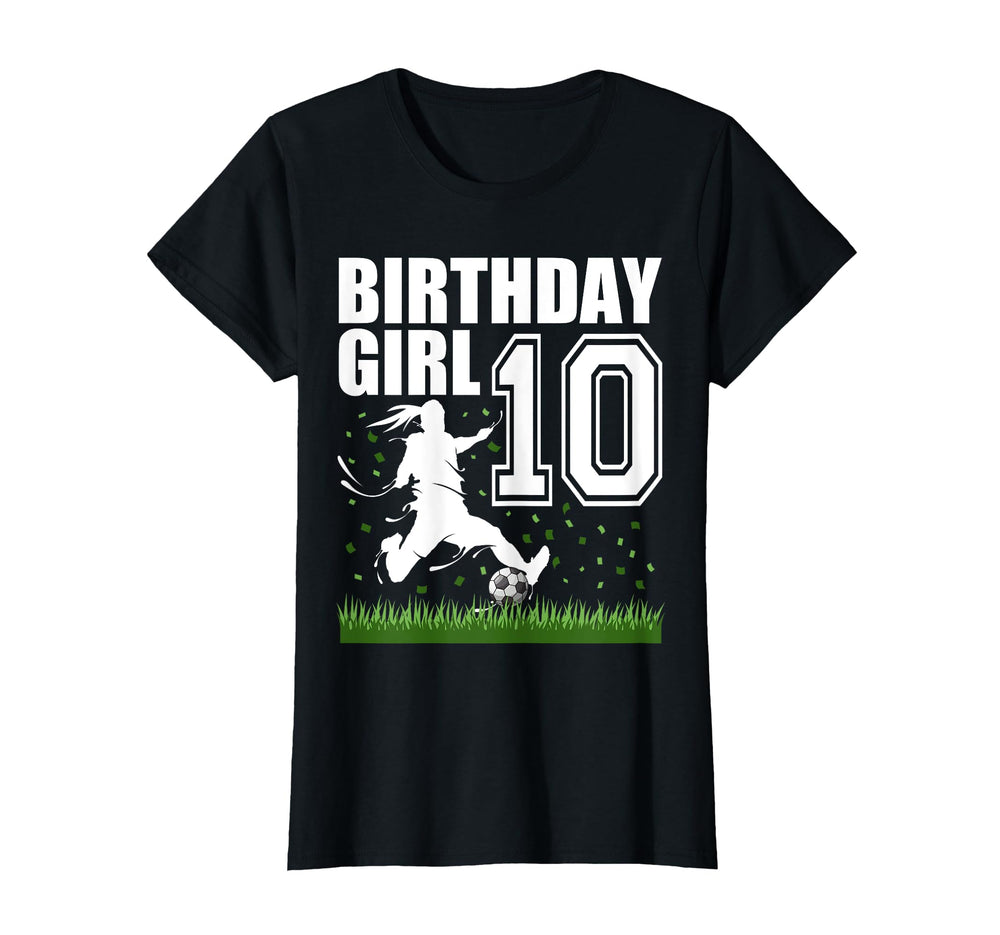 10 Year Old Soccer Birthday Party T-Shirt - Streetwear Style for Adults