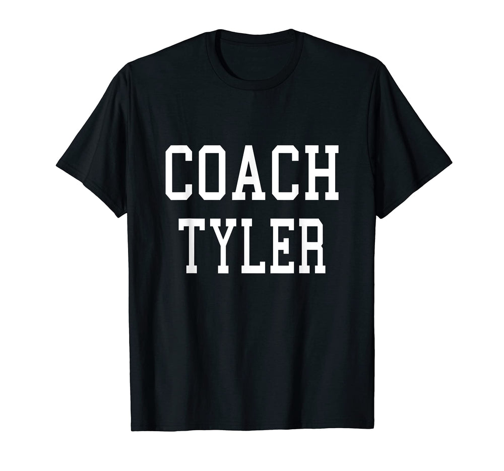 Coach Tyler Custom Football Soccer T-Shirt - Aesthetic Graphic for Adults