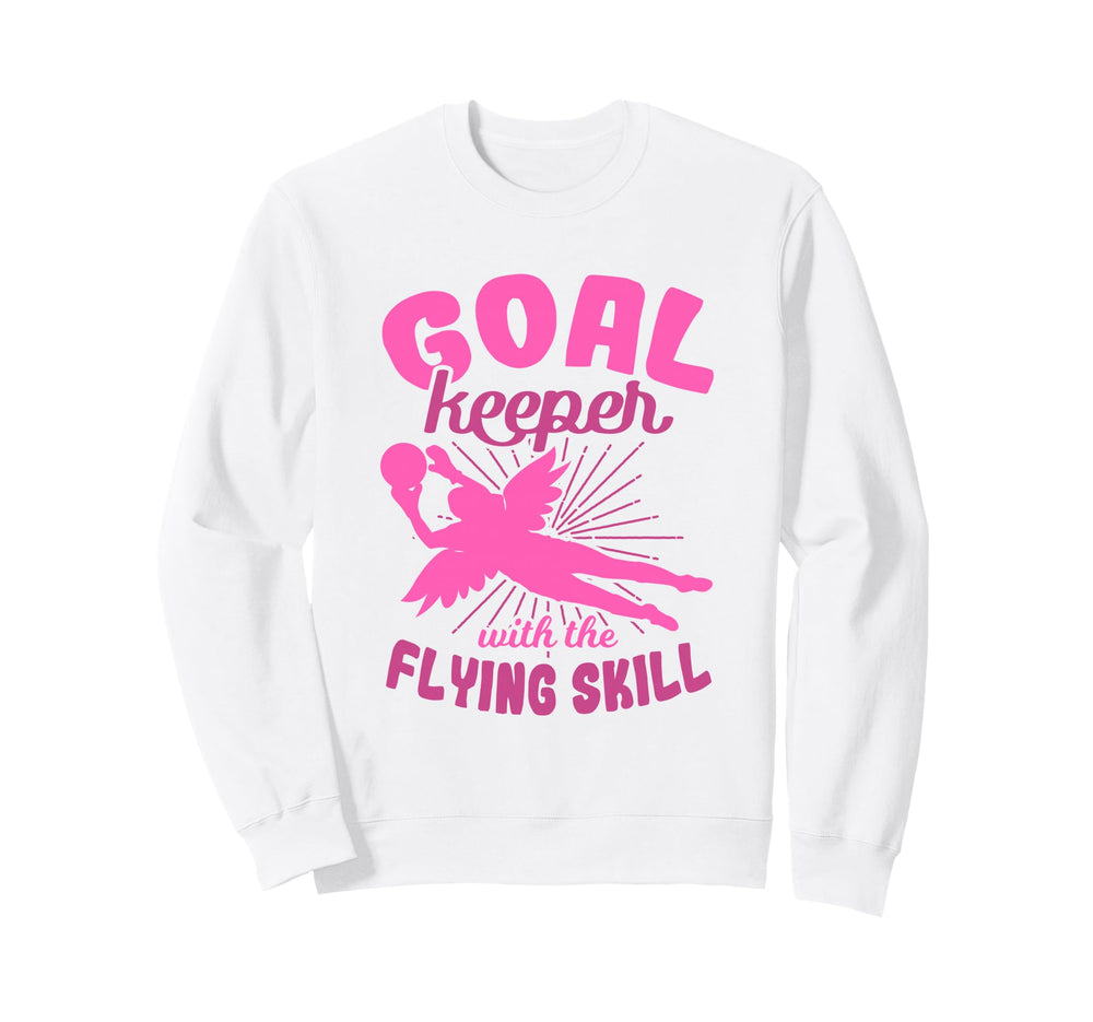 Female Goalkeeper Soccer Fan Football Sweatshirt - Trendy Graphic Unisex