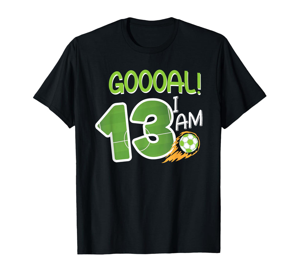 Soccer Im 13 Years Old Birthday T-Shirt - Trendy Graphic Men Women