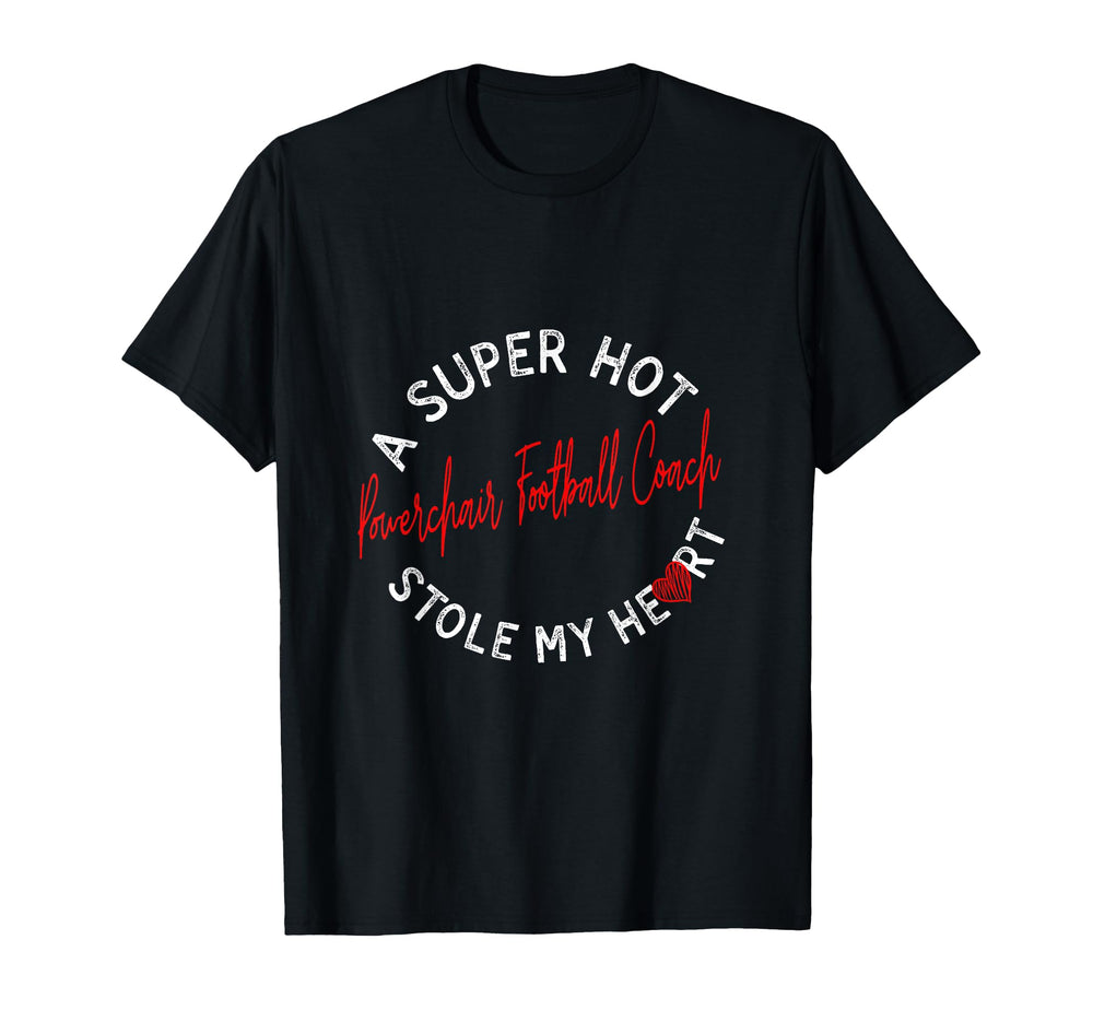 Super Hot Powerchair Football Coach T-Shirt - Minimalist Print for Adults
