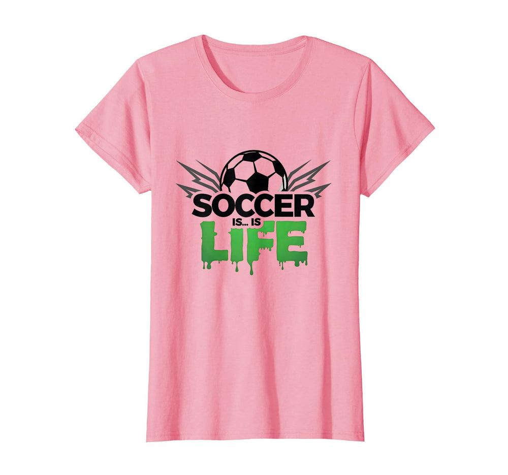 Soccer Is Life Passionate Fan Sports T-Shirt - Custom Art Print Unisex
