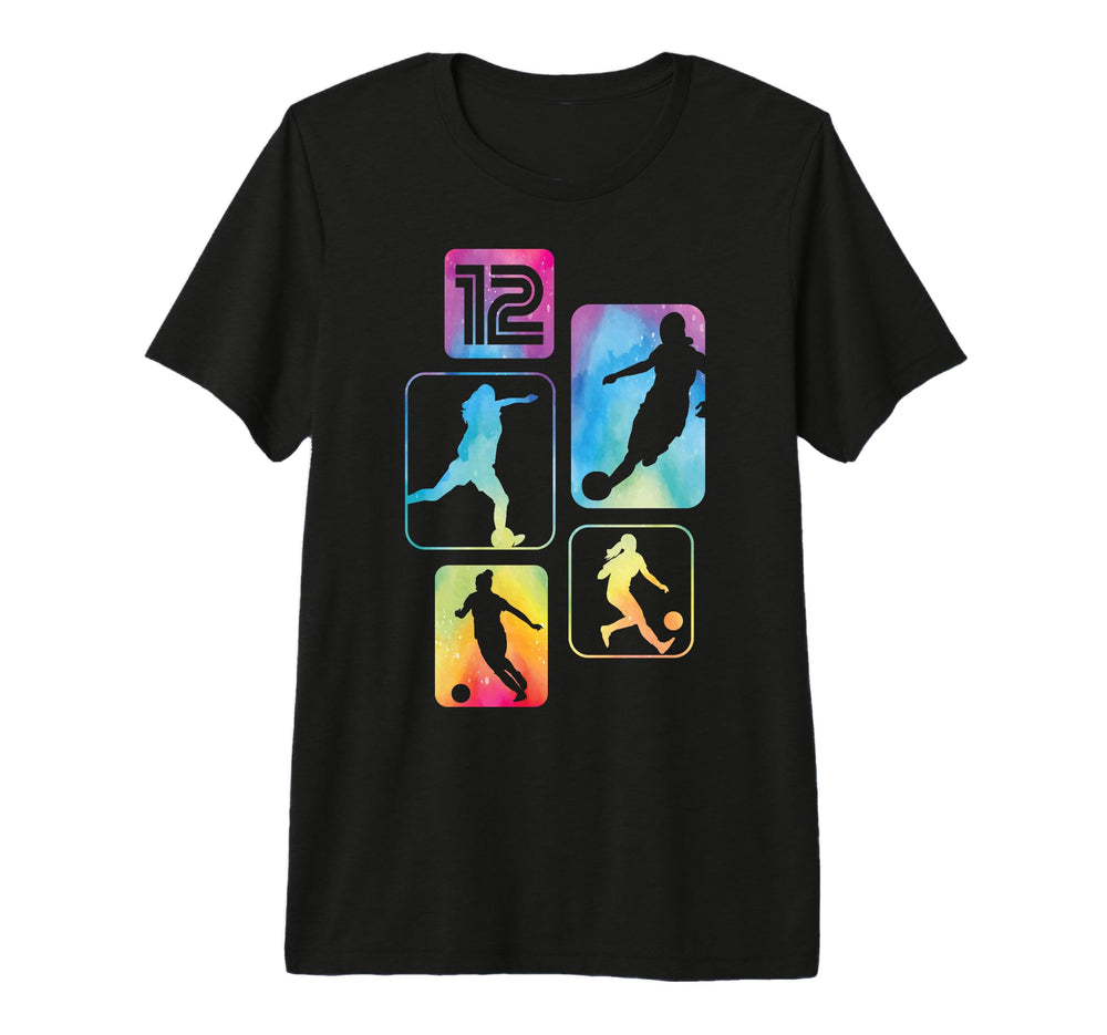 12Th Birthday Soccer Player Football T-Shirt - Streetwear Style Men Women