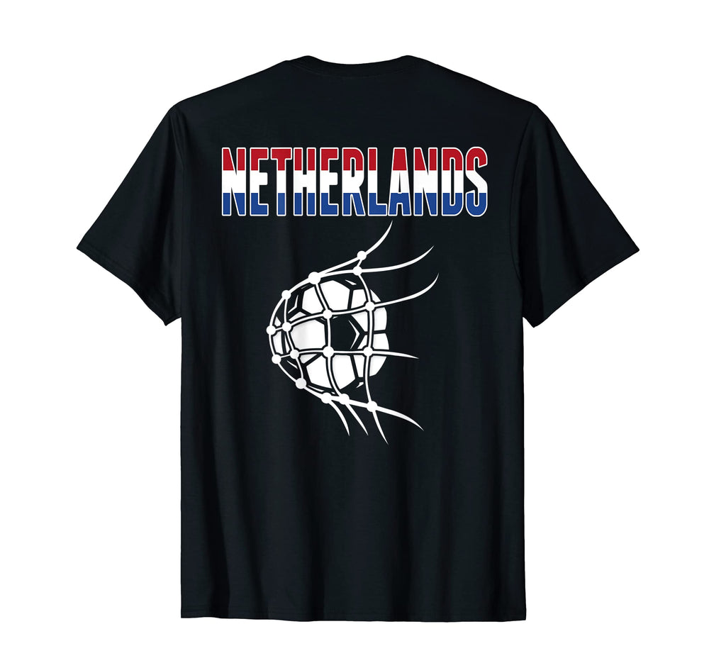 Netherlands Soccer Ball Net Support T-Shirt - Aesthetic Graphic Unisex