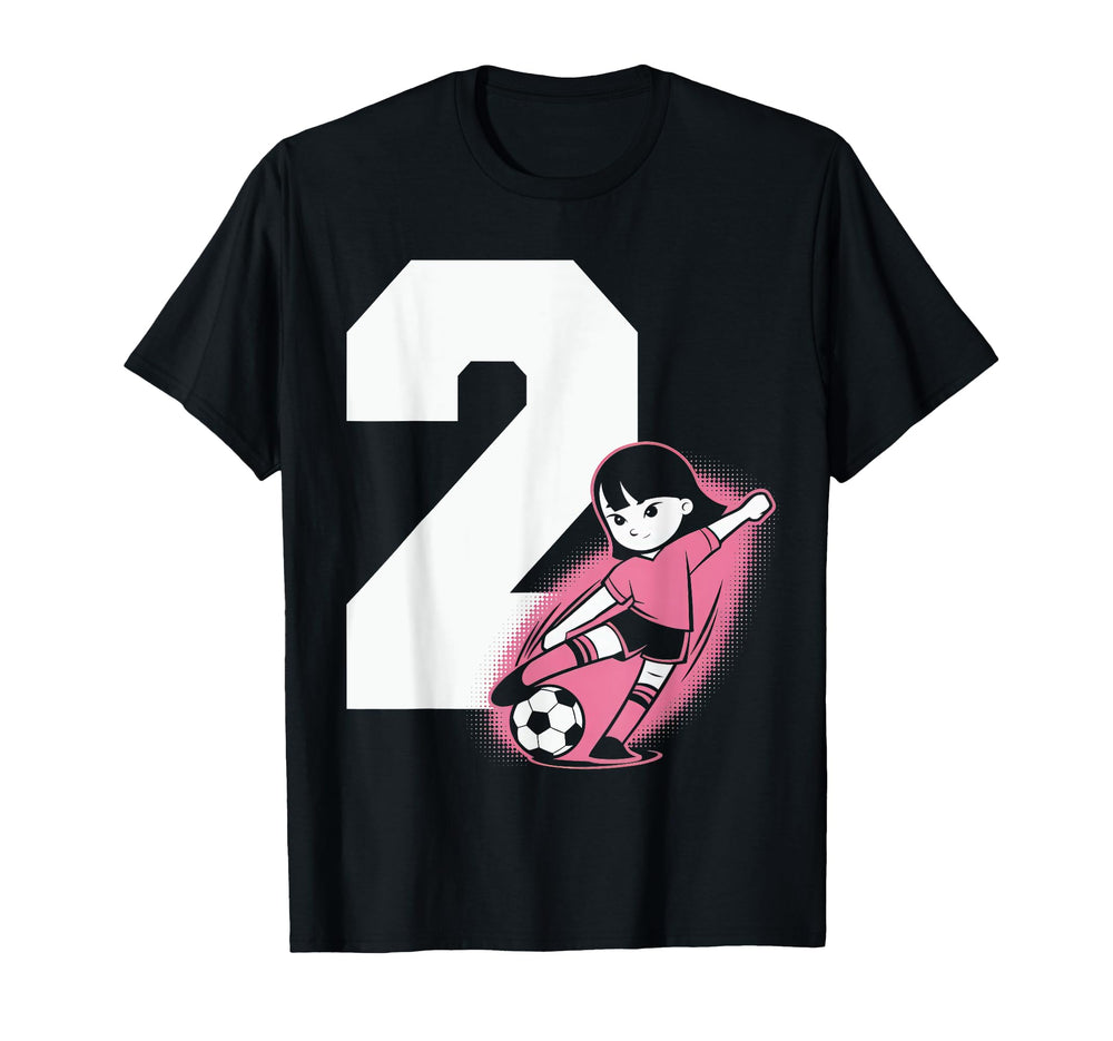 2 Soccer Birthday Gift Soccer Fan Sports T-Shirt - Streetwear Style Unisex