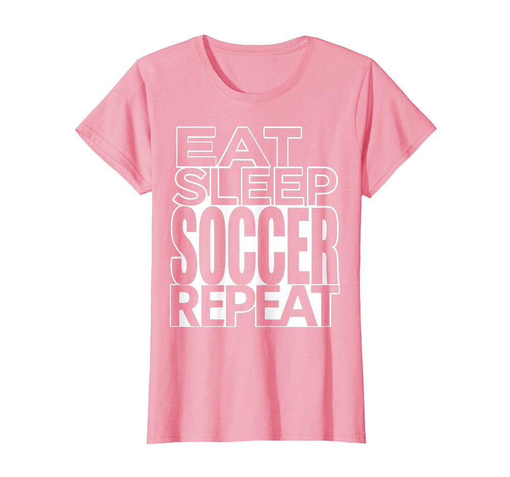 Eat Sleep Soccer Repeat Fan T-Shirt - Unique Graphic for Adults