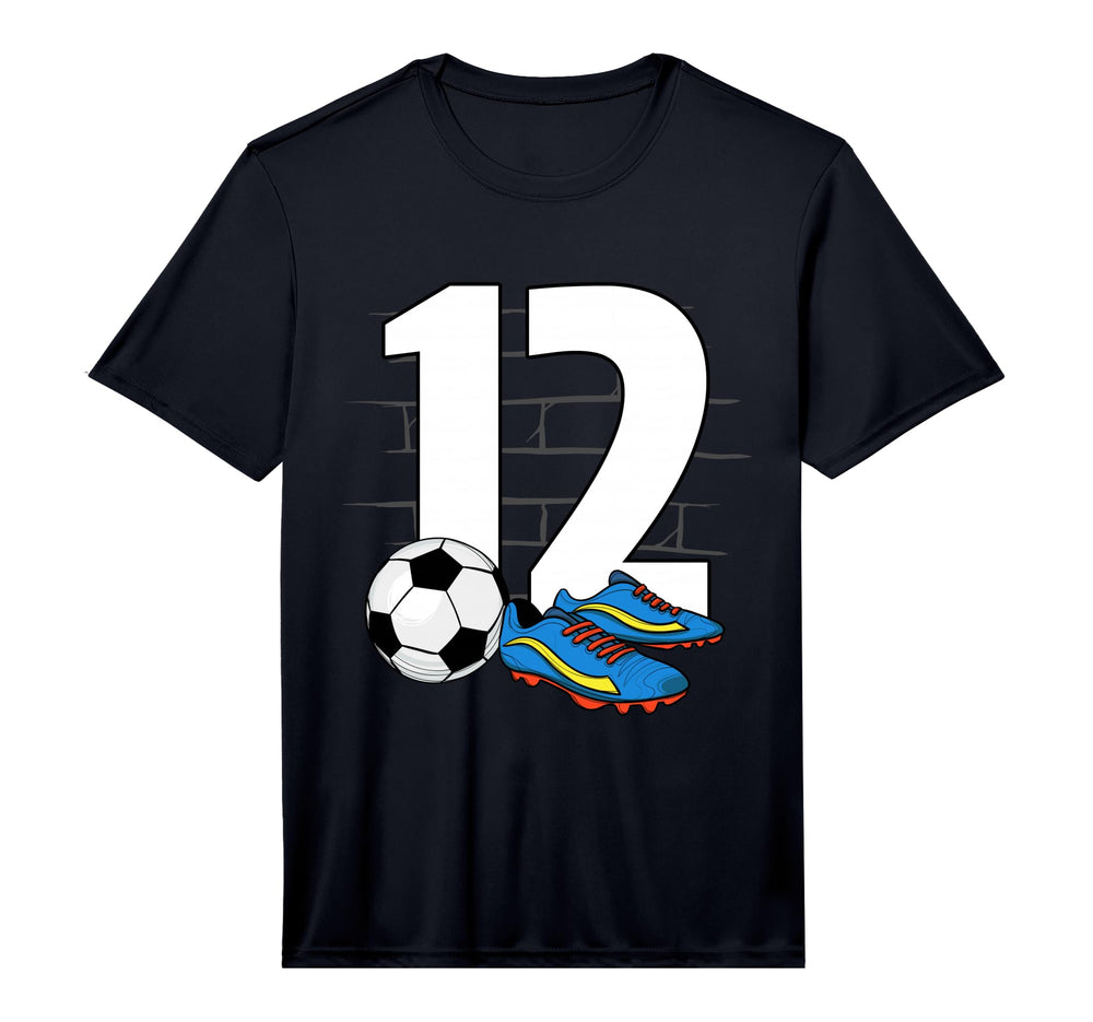 12Th Birthday Soccer Player Football T-Shirt - Novelty Apparel for Adults