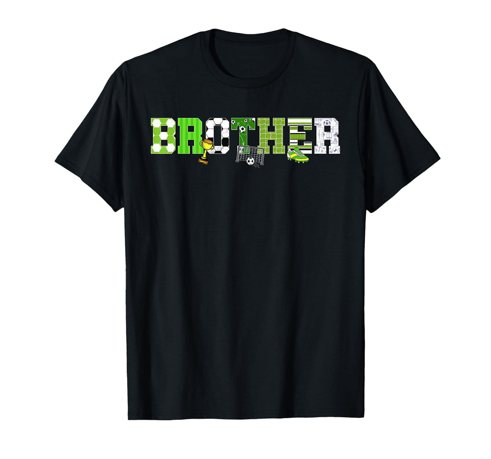Soccer Brother Birthday Party Soccer T-Shirt - Unique Graphic Unisex