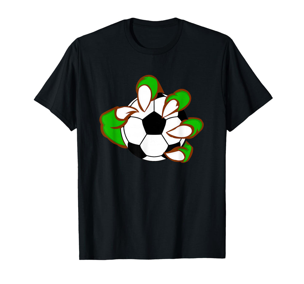 Monster Claw Soccer Ball Sports Lover T-Shirt - Novelty Apparel for Adults