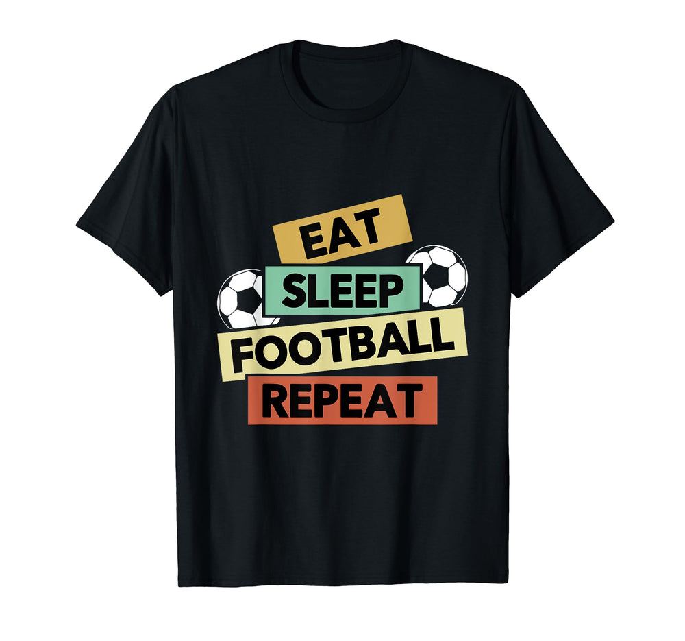 Eat Sleep Soccer Repeat Sport T-Shirt - Aesthetic Graphic for Adults
