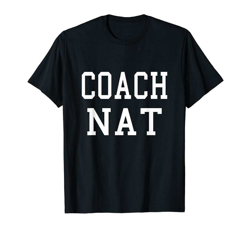 Coach Nat Custom Football Soccer T-Shirt - Graphic Print for Adults