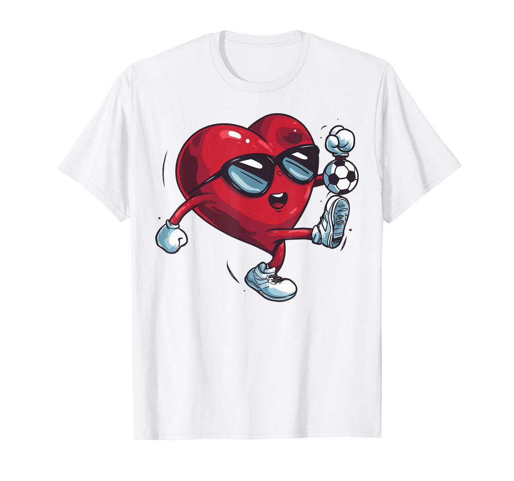 Soccer Heart Player Team Coach T-Shirt - Unique Graphic Men Women