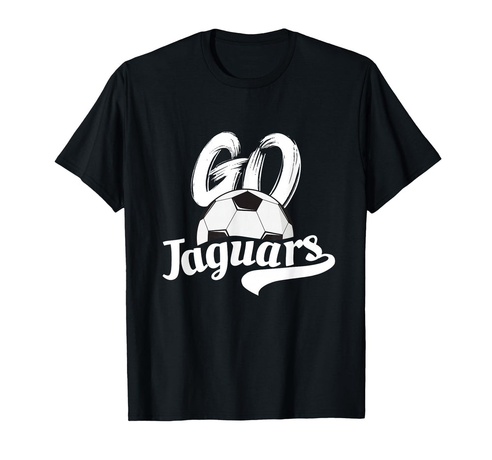 Go Jaguars Soccer Ball Team Spirit T-Shirt - Unique Graphic Men Women