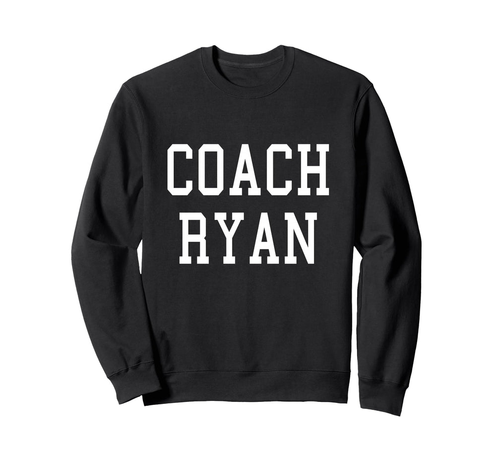 Coach Ryan Custom Football Soccer Sweatshirt - Unique Graphic for Adults