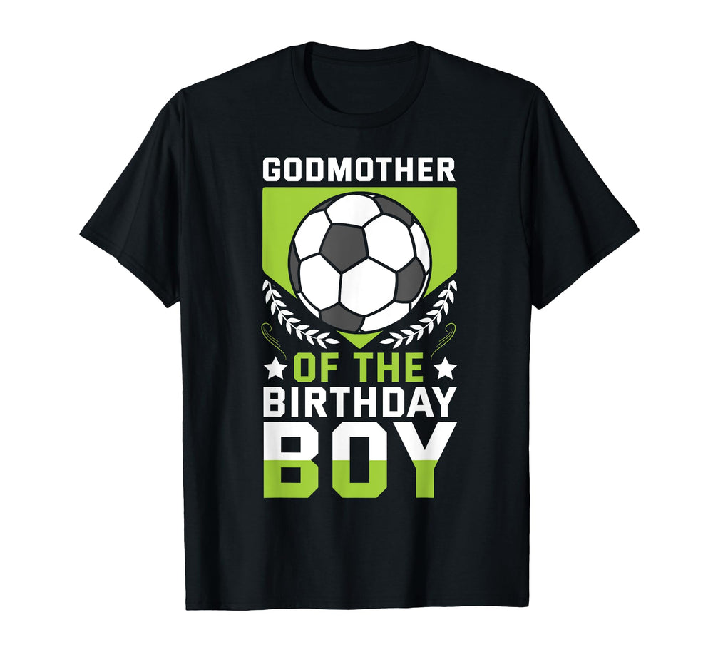 Godmother Birthday Soccer Player T-Shirt - Minimalist Print for Adults
