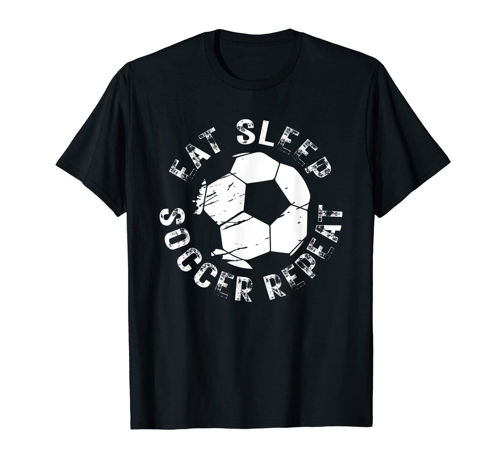Dirty And Distressed Eat Sleep Soccer T-Shirt - Aesthetic Graphic Unisex
