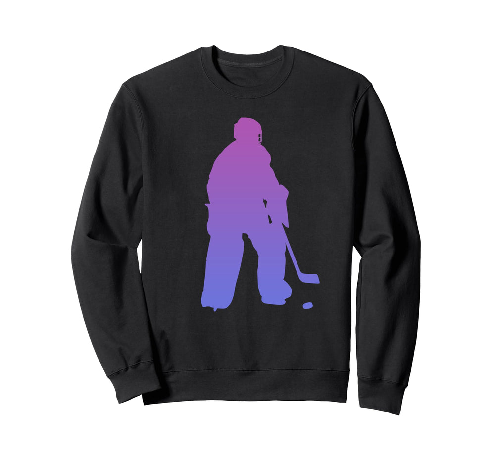 Ice Hockey Player Goalkeeper Ice Sweatshirt - Trendy Graphic Men Women