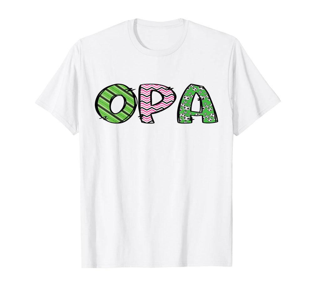 Soccer Opa Funny Soccer Birthday Family T-Shirt - Trendy Graphic Men Women