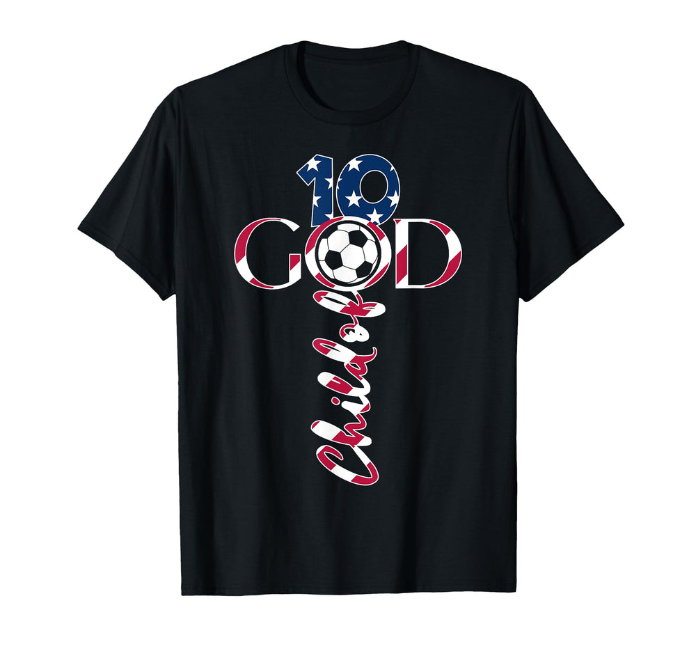 Jesus 10 Years Child God Soccer 10Th T-Shirt - Minimalist Print Men Women