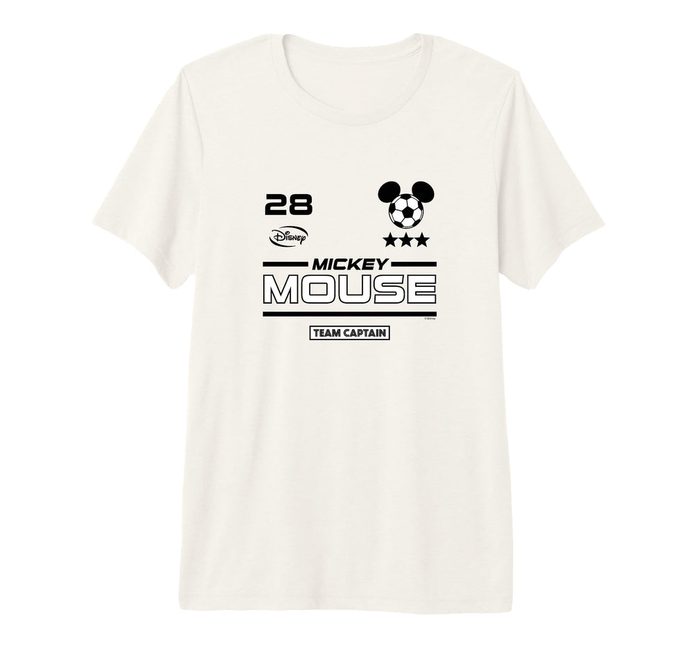 Mickey Mouse Team Captain Soccer T-Shirt - Fun Novelty Design Men Women