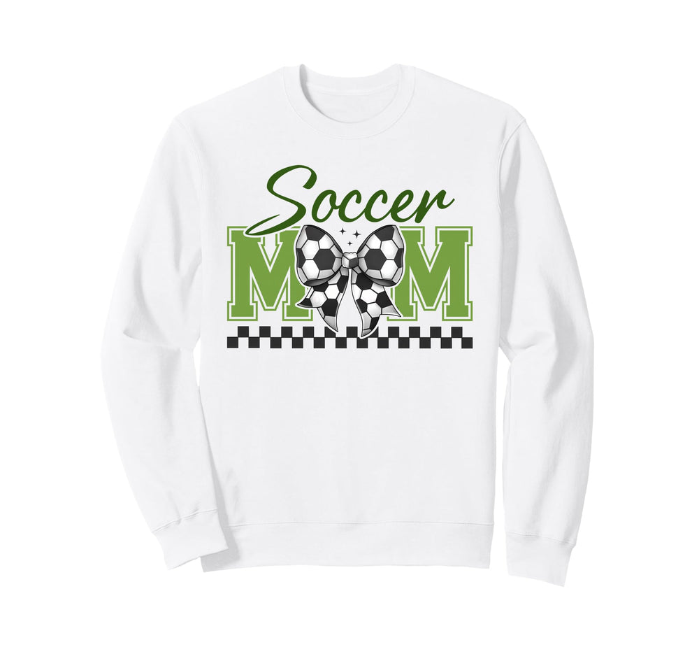 Groovy Soccer Mom Coquette Bow Sweatshirt - Trendy Graphic Men Women