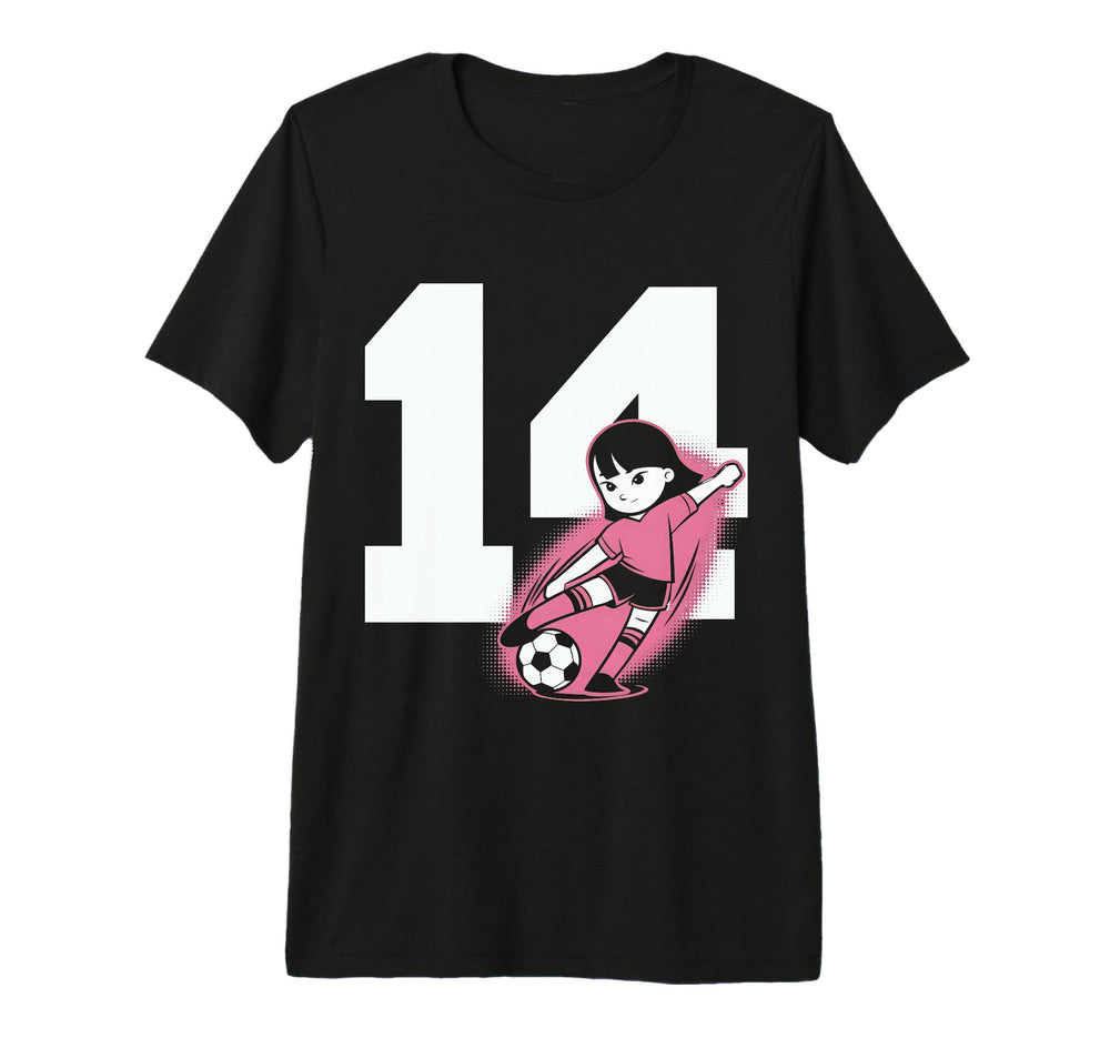 14 Soccer Birthday Gift Soccer Fan T-Shirt - Fun Novelty Design Men Women