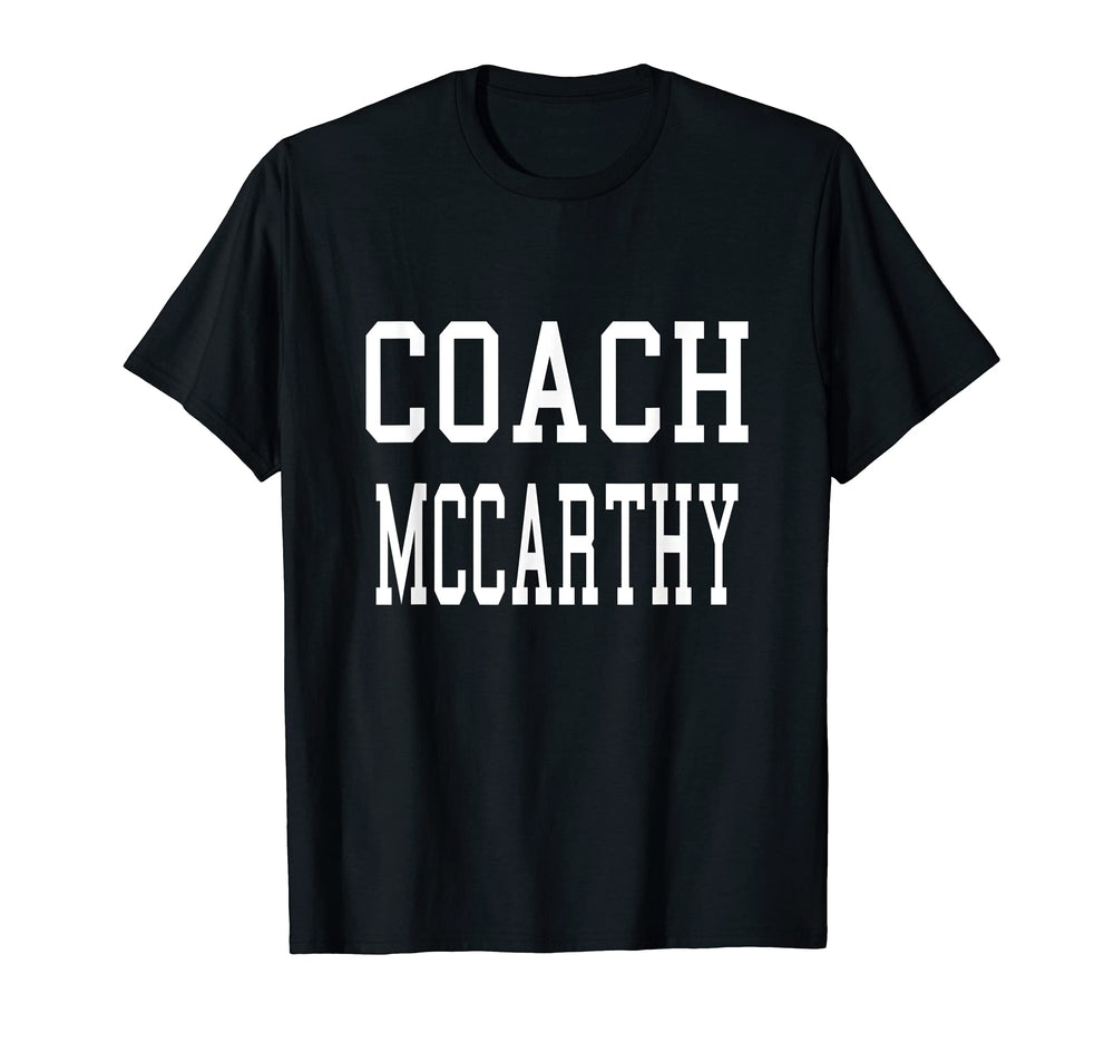 Coach Mccarthy Custom Football Soccer T-Shirt - Minimalist Print Unisex