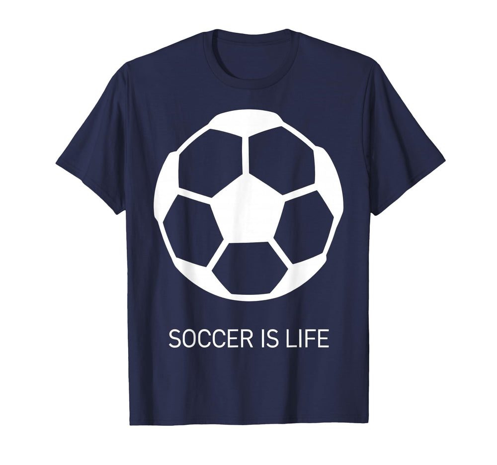 Soccer Is Life Bold Fan T-Shirt - Unique Graphic Unisex