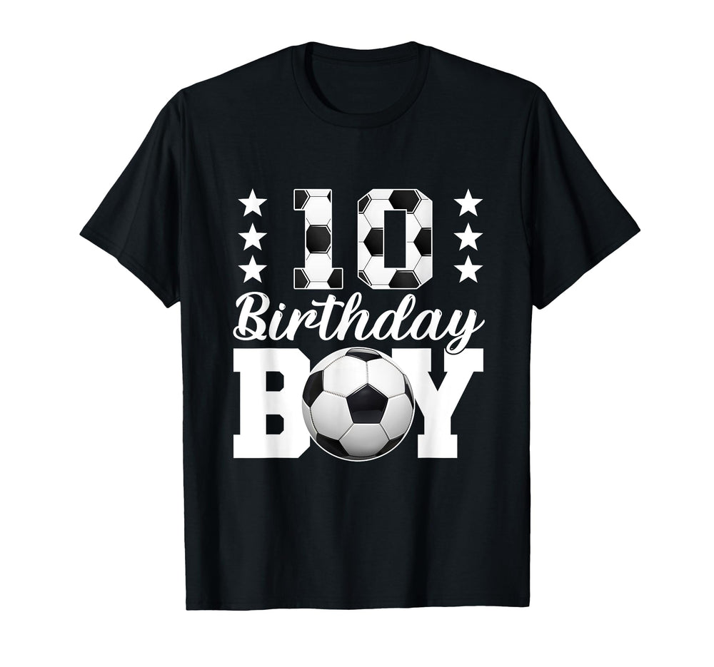 Soccer 10Th Birthday 10 Years Old T-Shirt - Fun Novelty Design Unisex