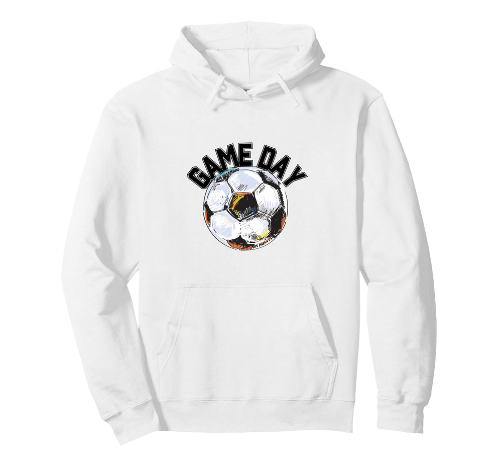 Game Day Soccer Futbol Match Tournament Hoodie - Trendy Graphic for Adults