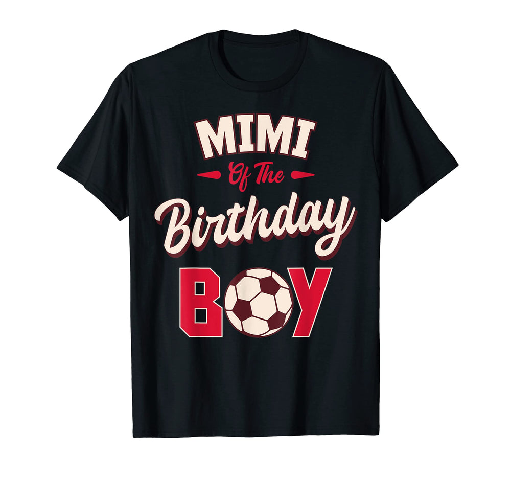 Mimi Birthday Soccer Player Bday Party T-Shirt - Minimalist Print Men Women