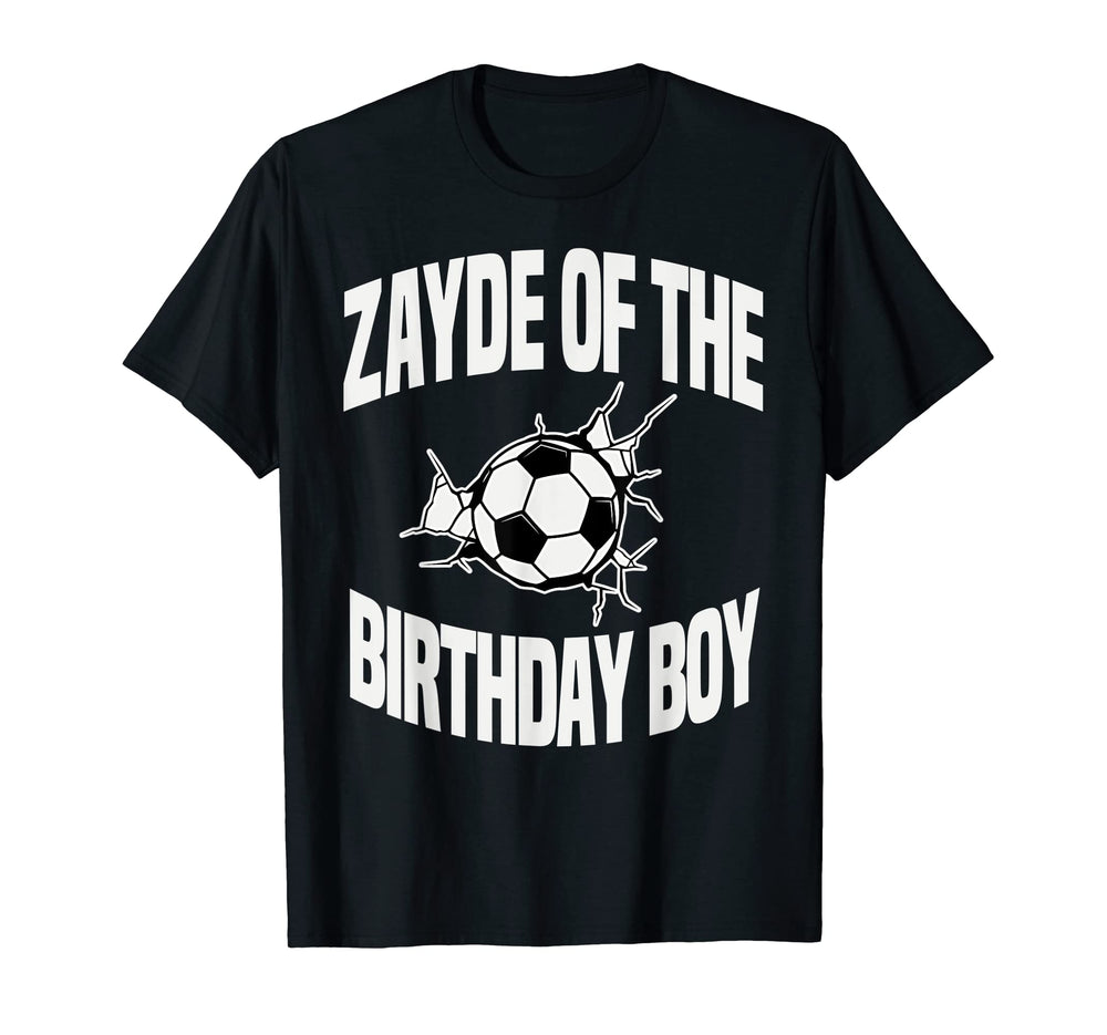 Zayde Birthday Soccer Team Bday Party T-Shirt - Custom Art Print Unisex