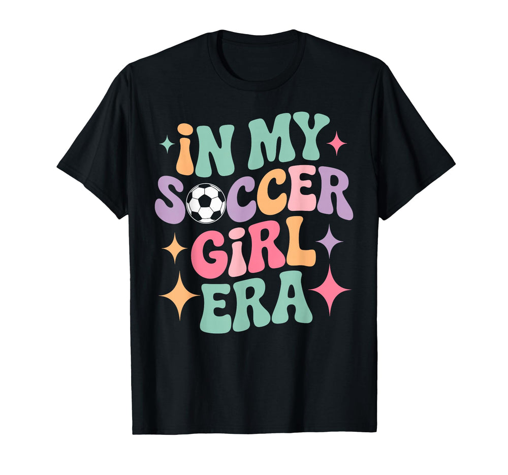 My Soccer Era Groovy Football Player T-Shirt - Minimalist Print for Adults