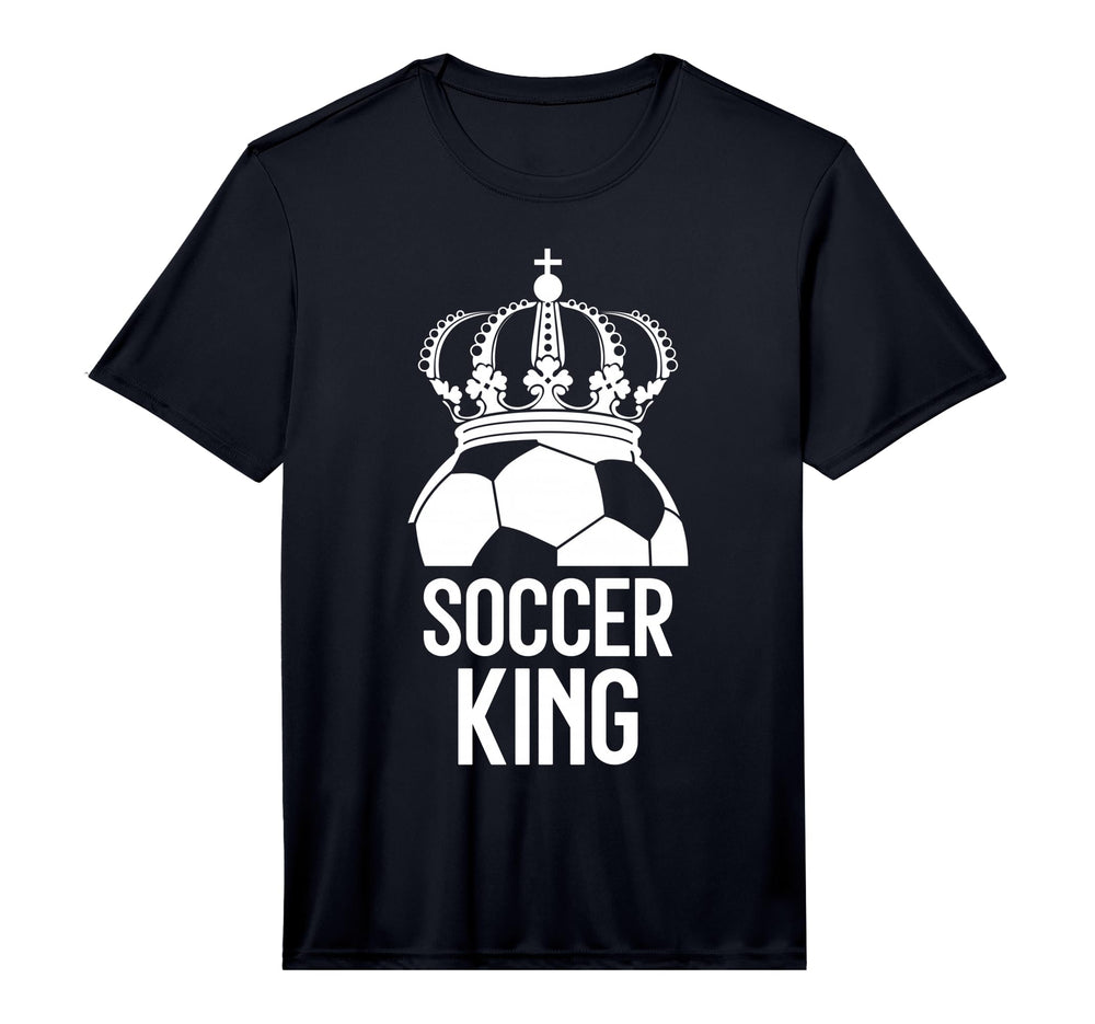 Soccer Player Soccer King Performance T-Shirt - Trendy Graphic for Adults