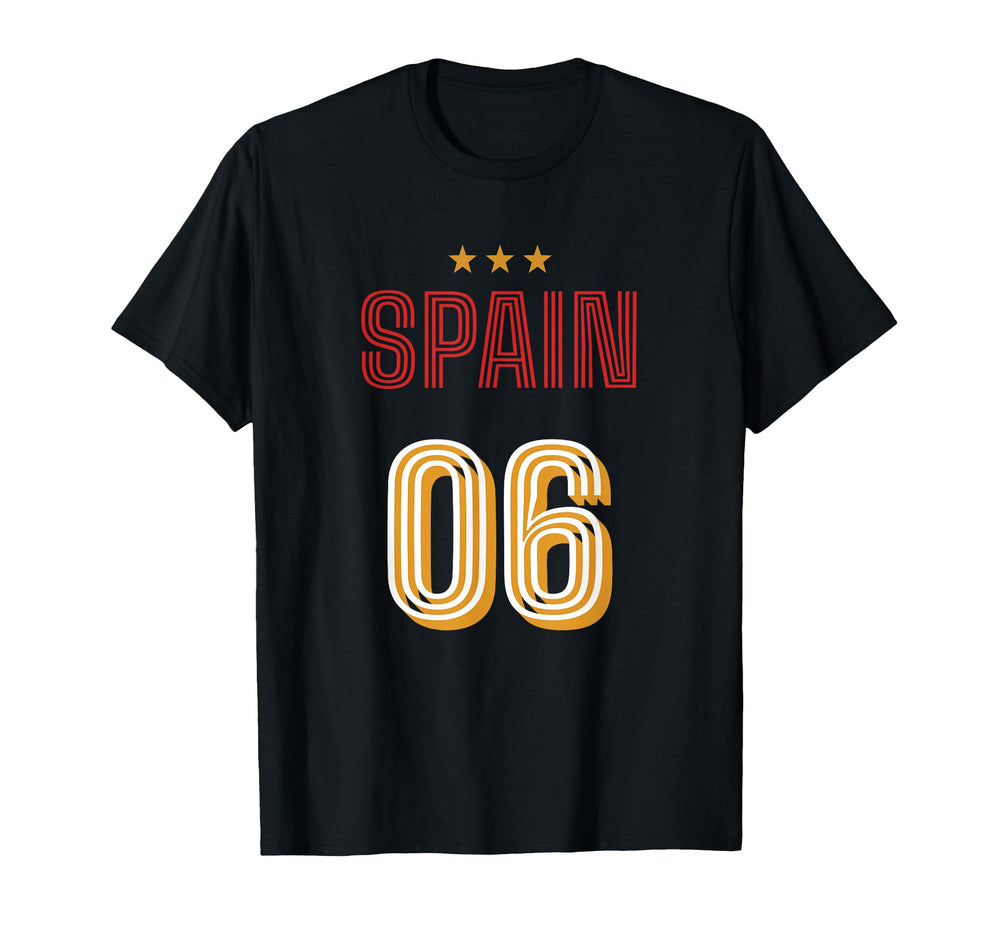Spain Soccer 06 Football Game Fan T-Shirt - Casual Everyday Wear Men Women