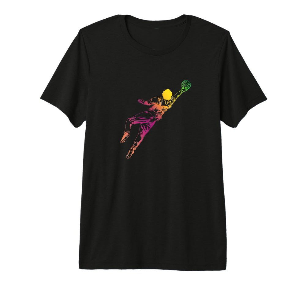 Soccer Goalkeeper Sketch Soccer Trainer T-Shirt - Unique Graphic Men Women