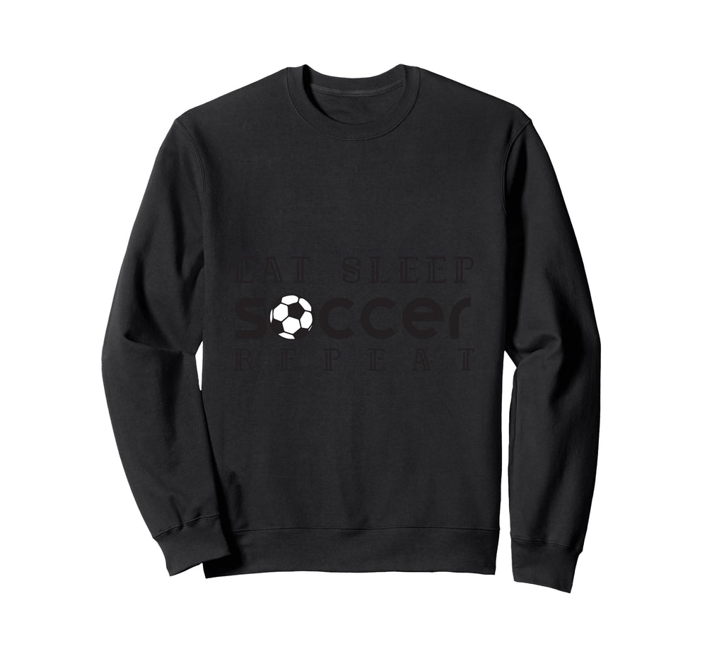 Eat Sleep Soccer Repeat Goalkeeper Sweatshirt - Minimalist Print Men Women