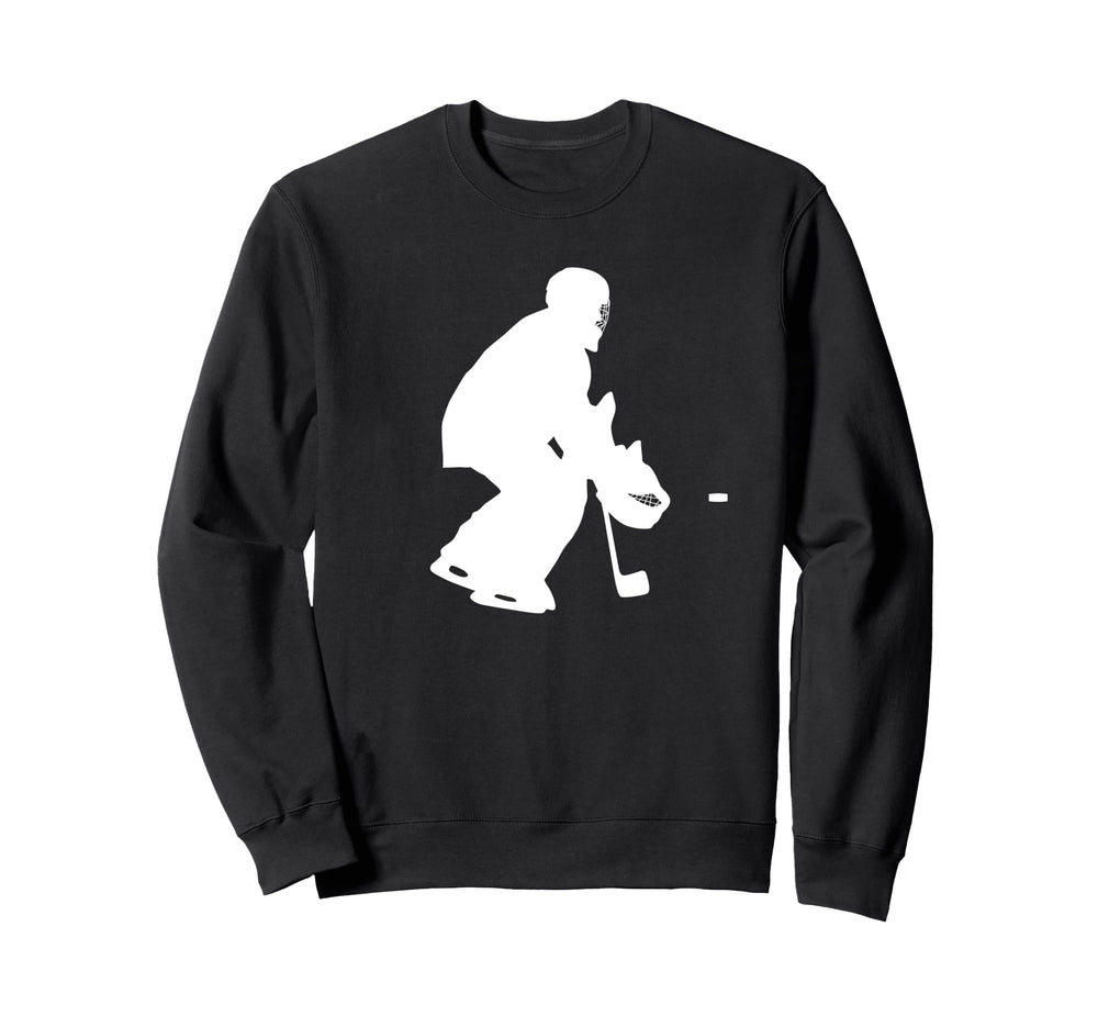 Ice Hockey Player Goalkeeper Ice Sweatshirt - Unique Graphic Men Women