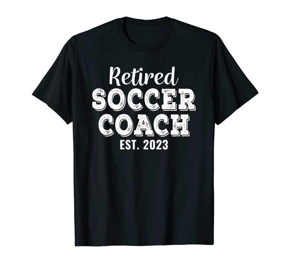 Retired Soccer Coach Gift Retirement T-Shirt - Aesthetic Graphic for Adults
