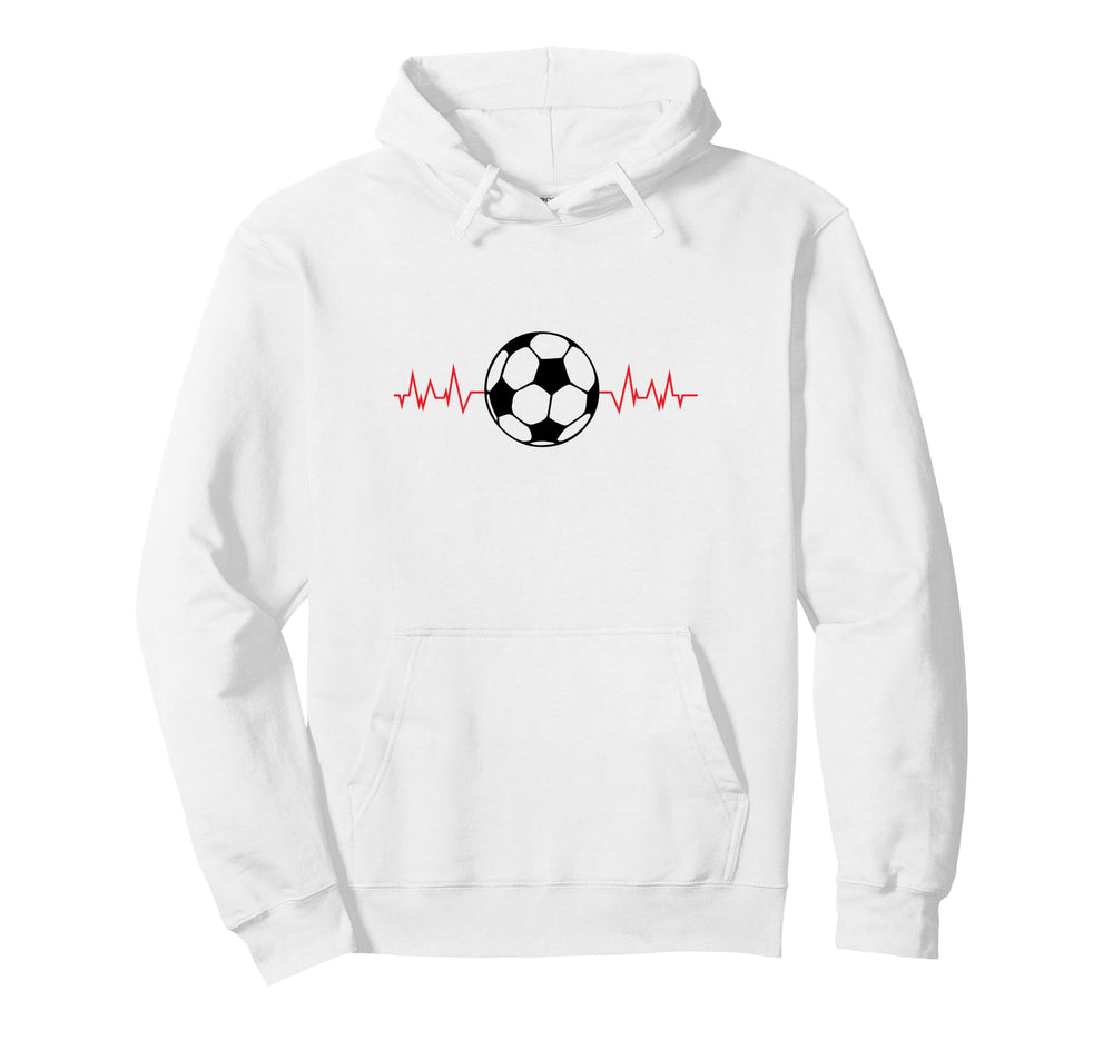 Soccer Ball Heartbeat Players And Hoodie - Streetwear Style for Adults