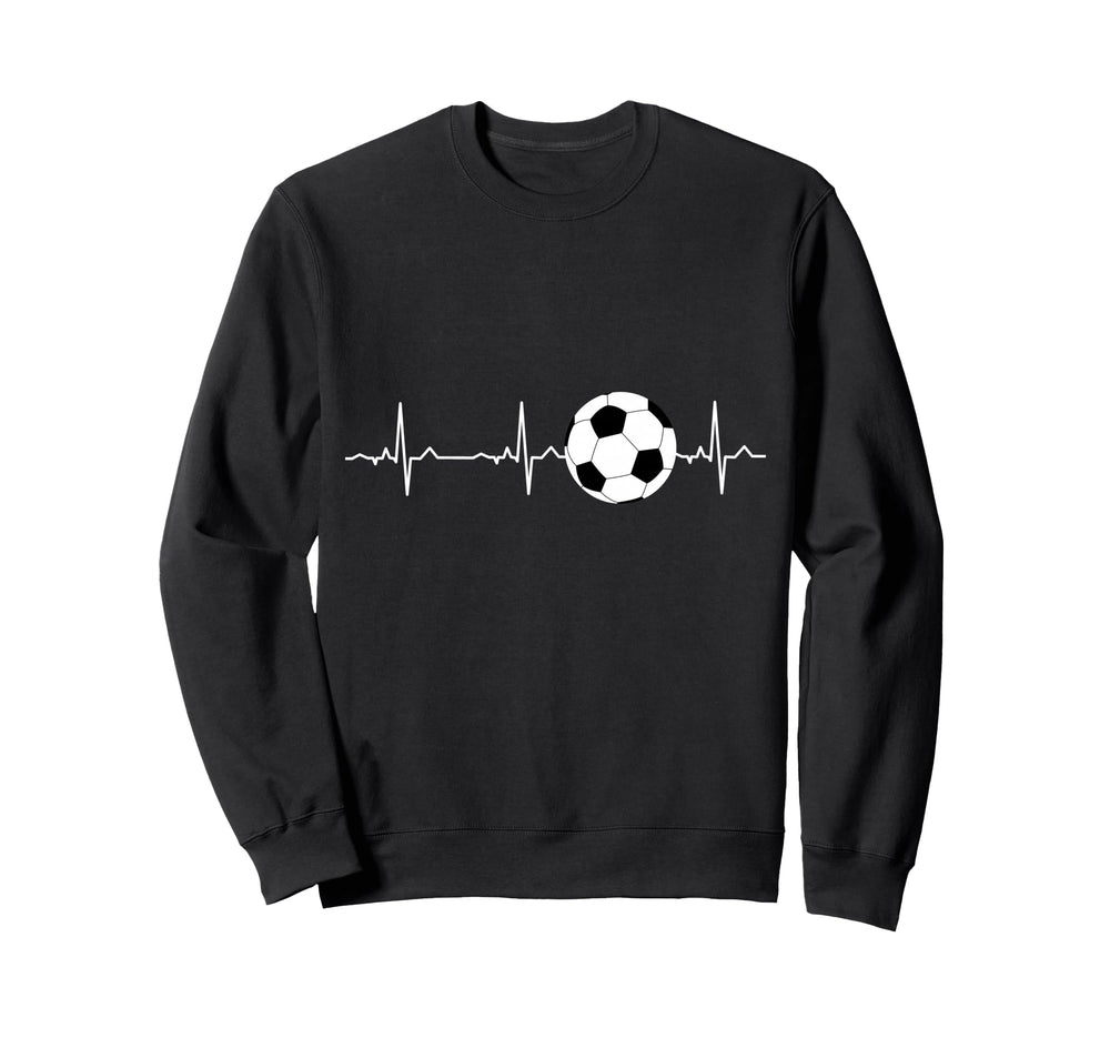 Soccer Heartbeat Best Soccer Sweatshirt - Casual Everyday Wear for Adults