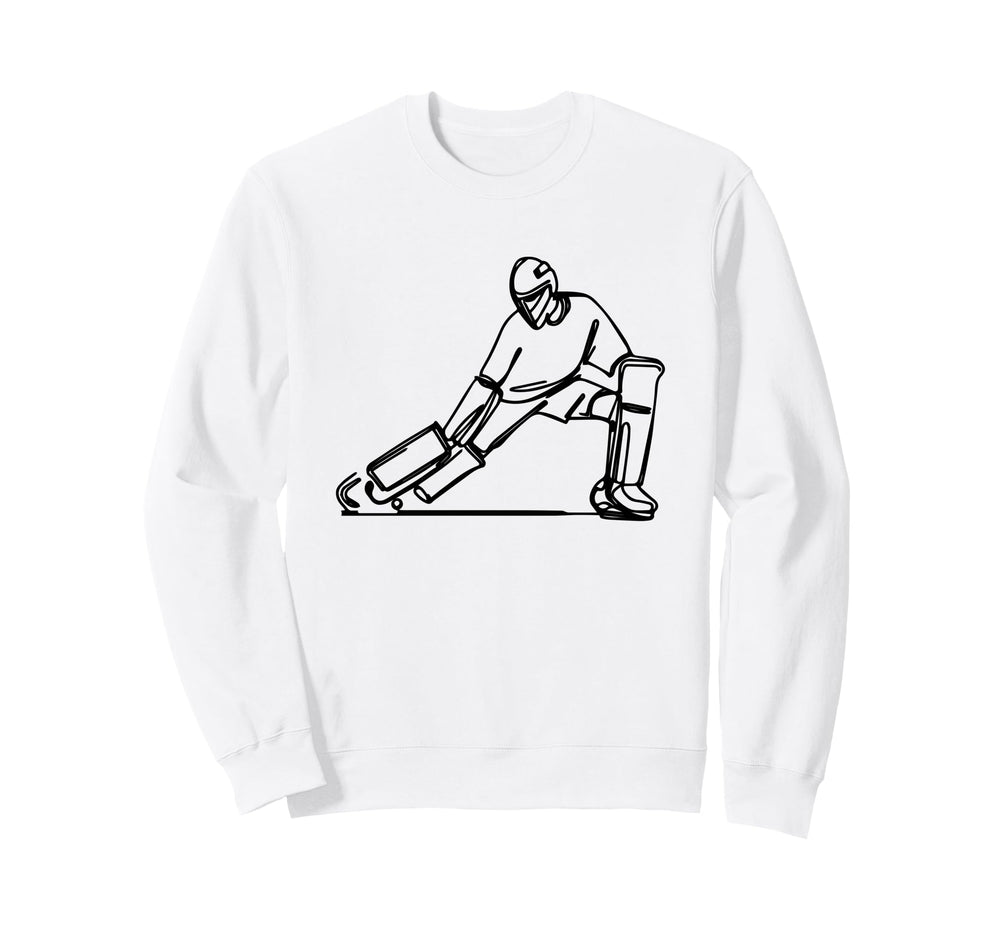 Field Hockey Goalkeeper Field Sweatshirt - Custom Art Print Men Women