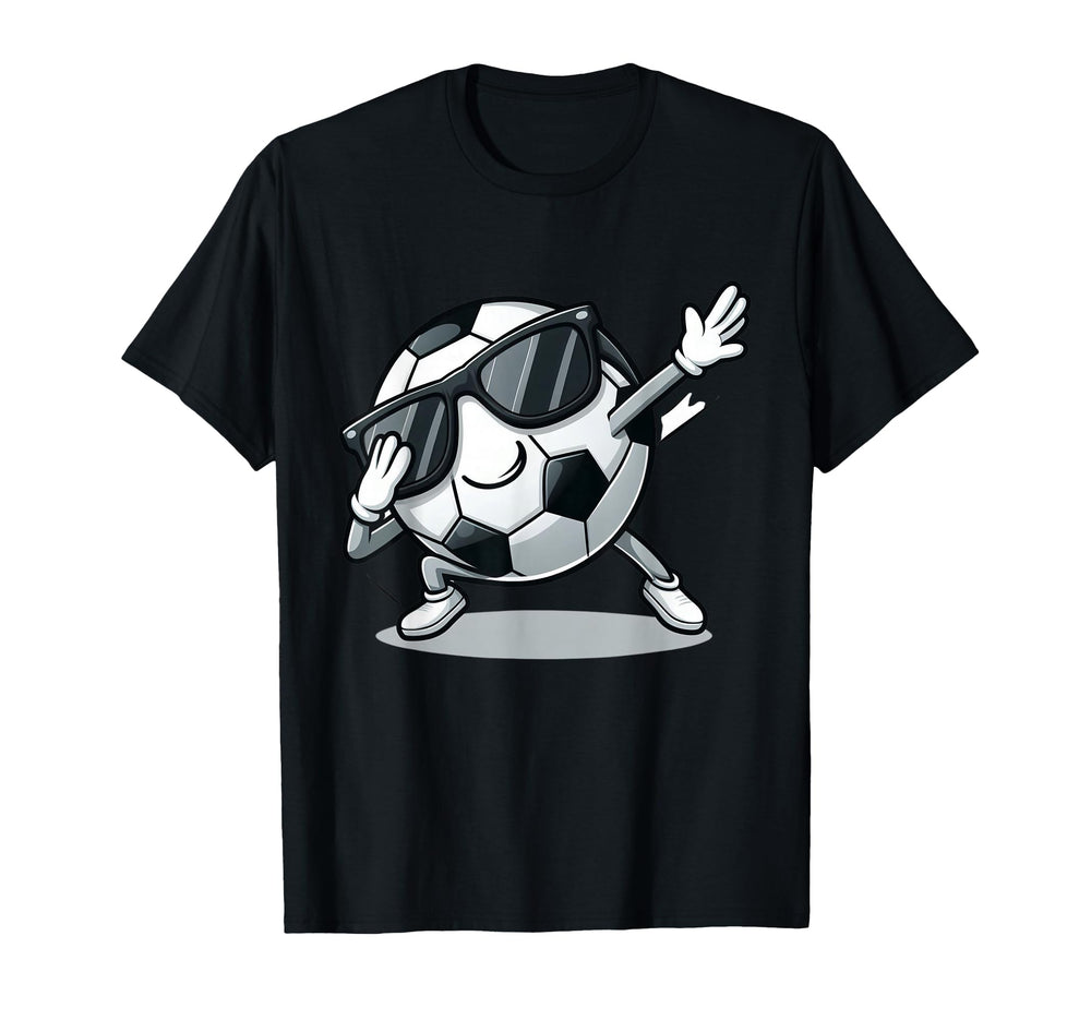 Dabbing Soccer Ball Funny Sports Player T-Shirt - Streetwear Style Unisex