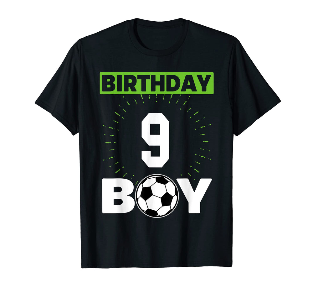Soccer Birthday 9 Th Birthday T-Shirt - Streetwear Style Unisex