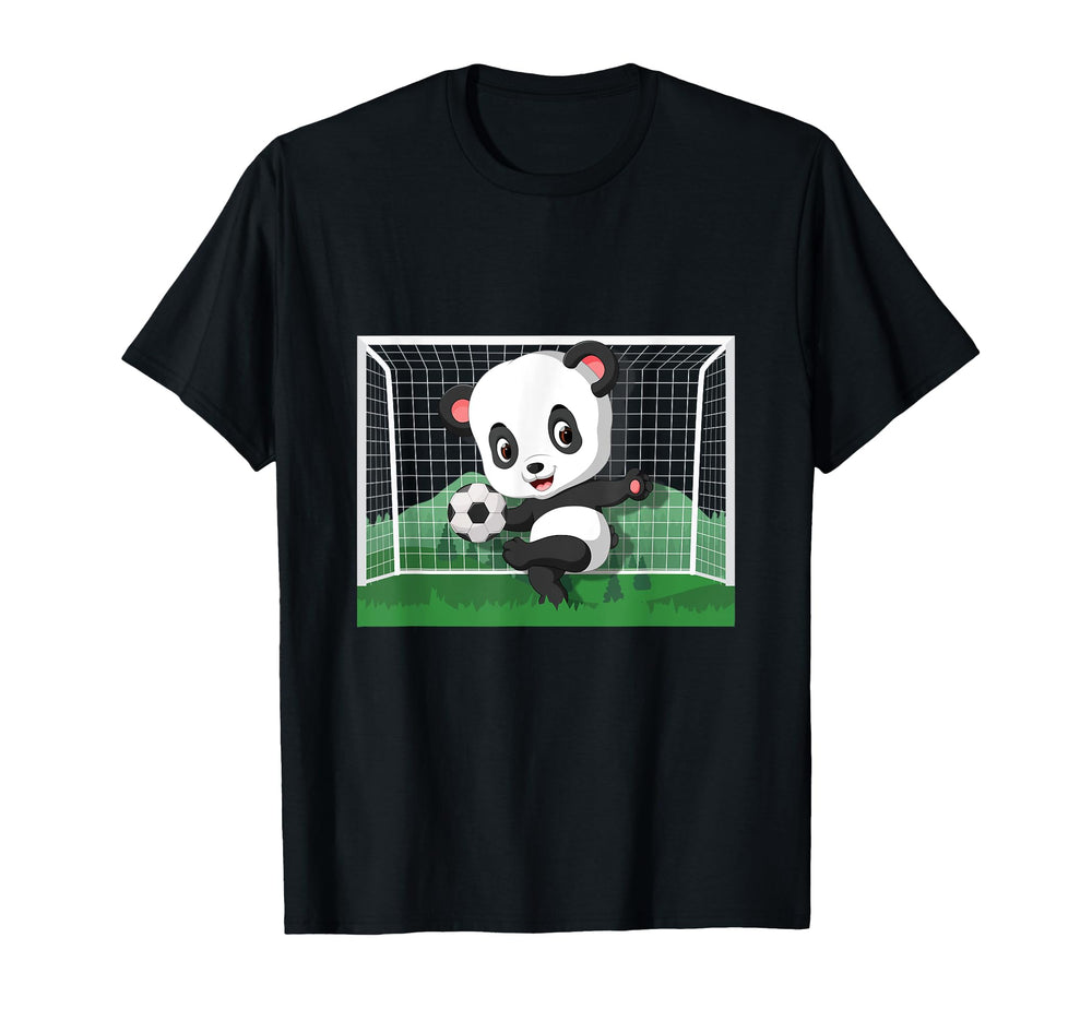 Panda Bear Soccer Player Football T-Shirt - Custom Art Print Men Women