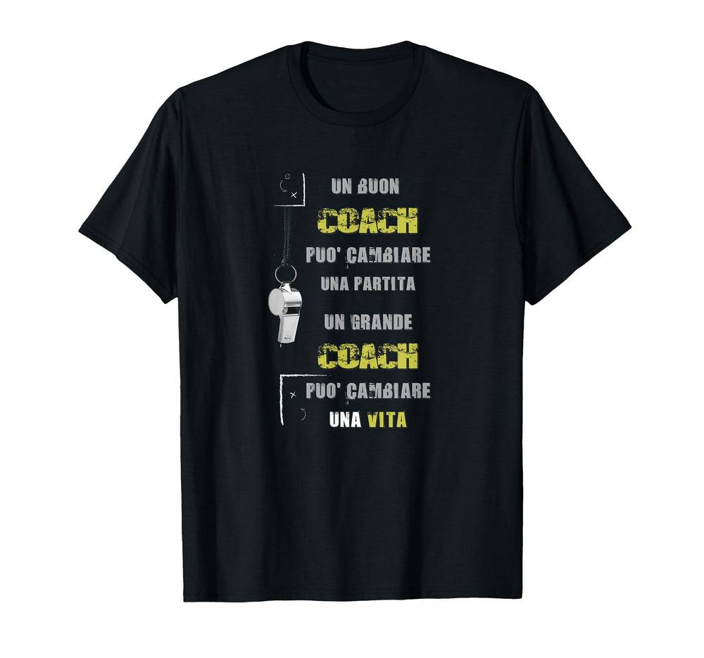 Good Coach Can Change Game Soccer T-Shirt - Novelty Apparel for Adults