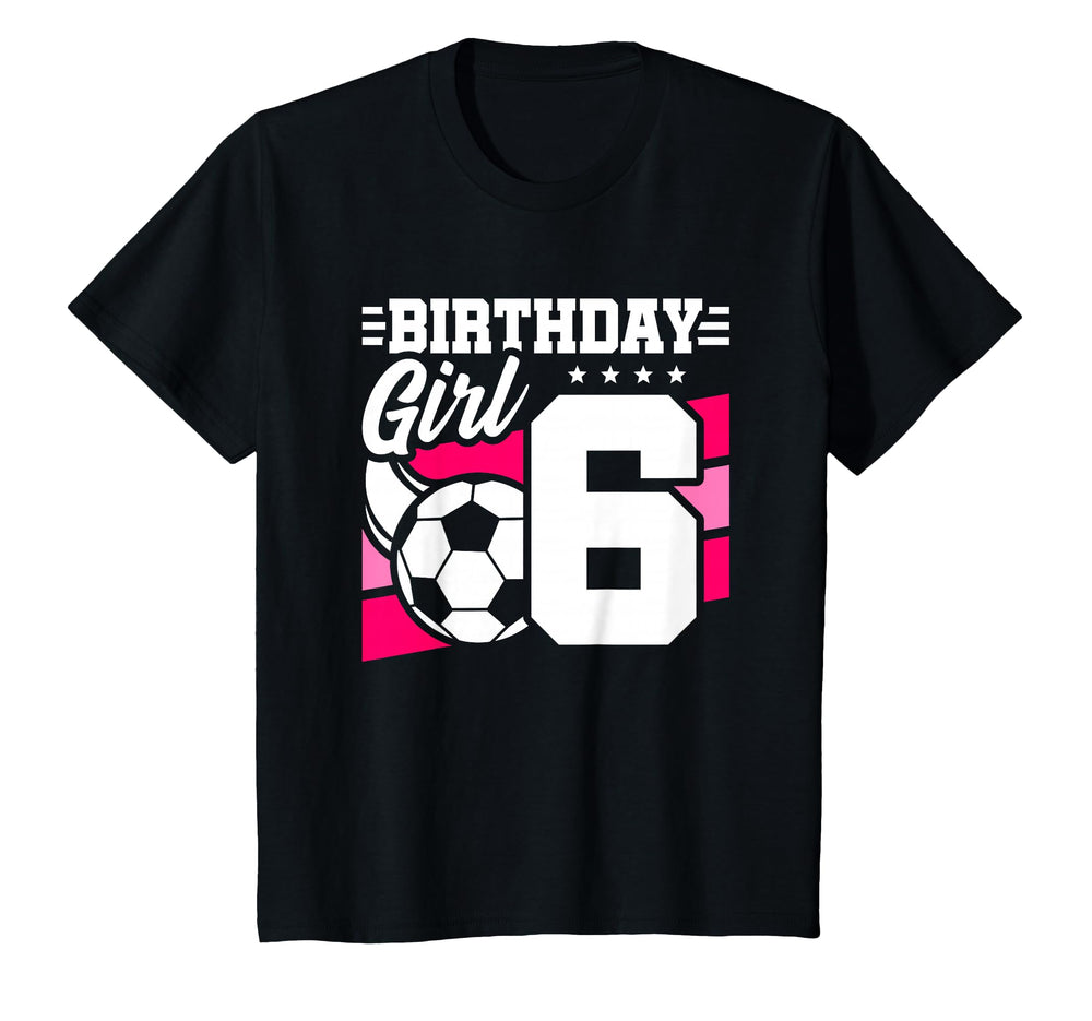 Soccer Birthday Party 6 Year Old 6Th T-Shirt - Graphic Print for Adults