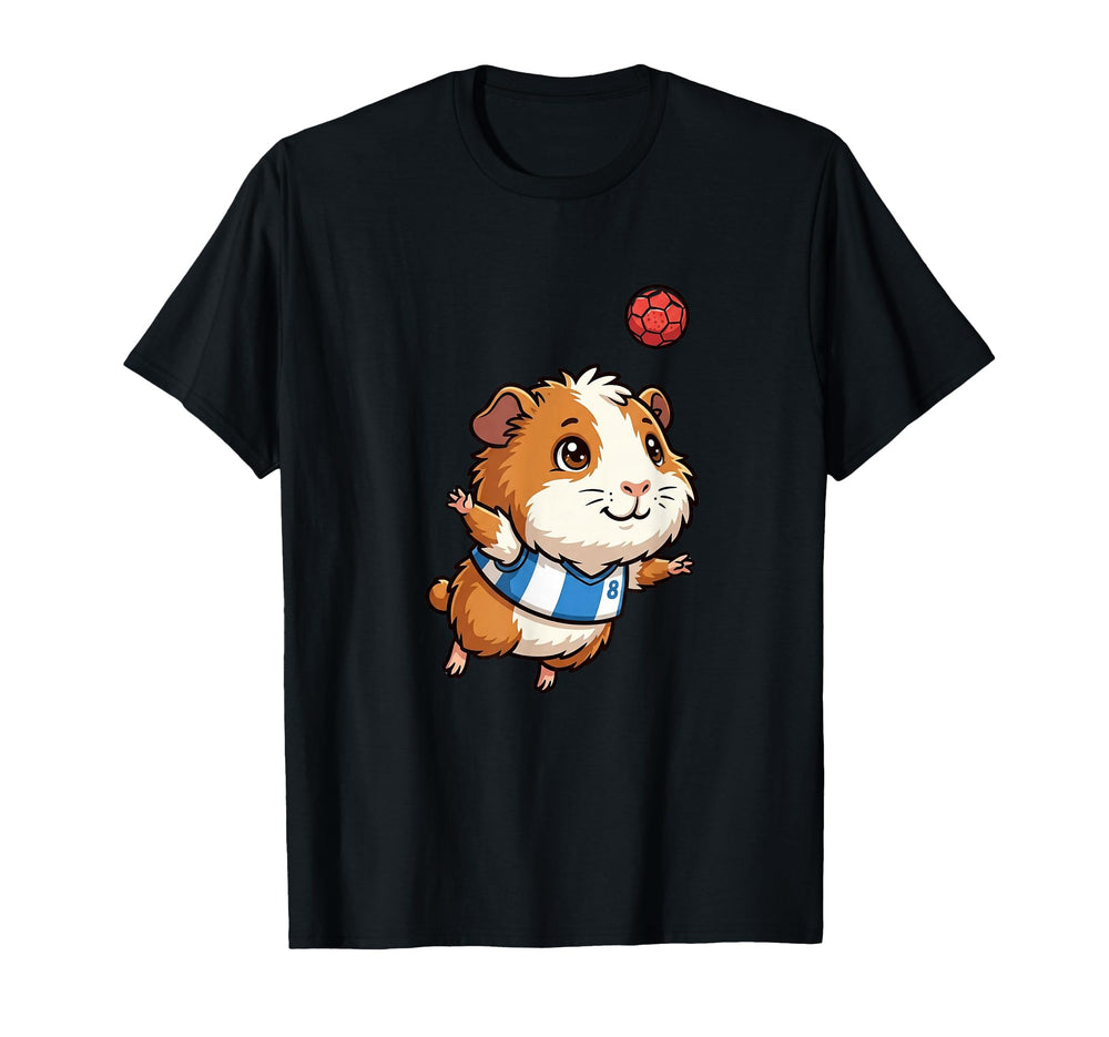 Kawaii Guinea Pig Soccer Number 8 T-Shirt - Unique Graphic Men Women